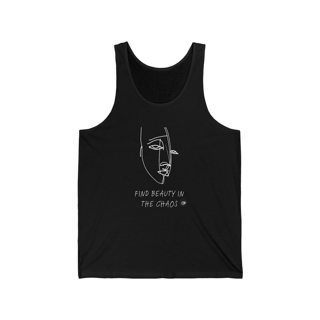 Find Beauty in the Chaos - 8 Ball - Unisex Tank Top - BFLY BILLIARDS