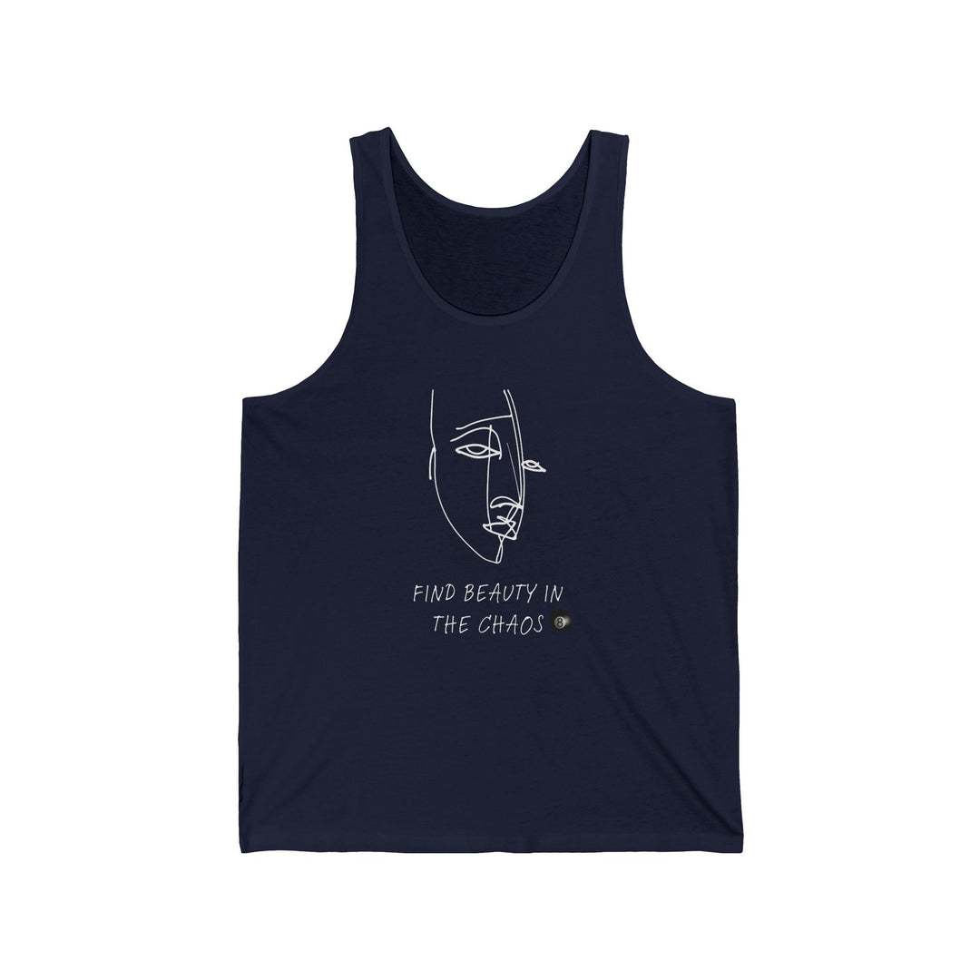 Find Beauty in the Chaos - 8 Ball - Unisex Tank Top - BFLY BILLIARDS