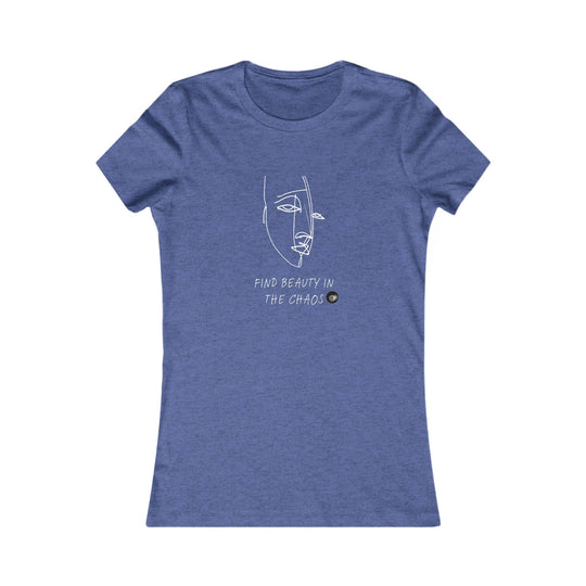 Find Beauty in the Chaos - 8 Ball - Women's Fitted Tee - BFLY BILLIARDS