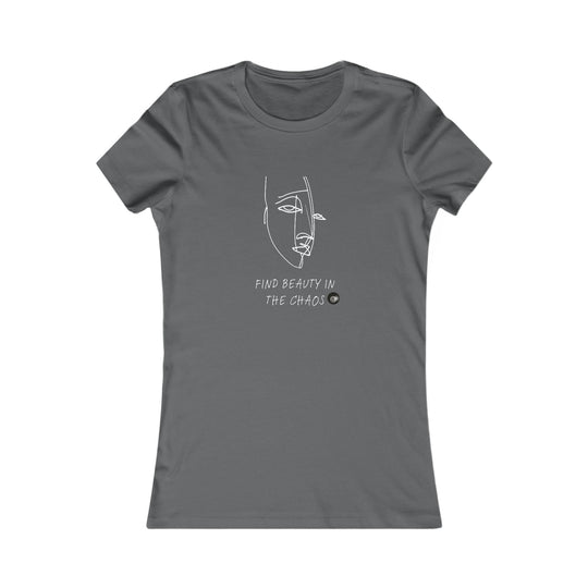 Find Beauty in the Chaos - 8 Ball - Women's Fitted Tee - BFLY BILLIARDS