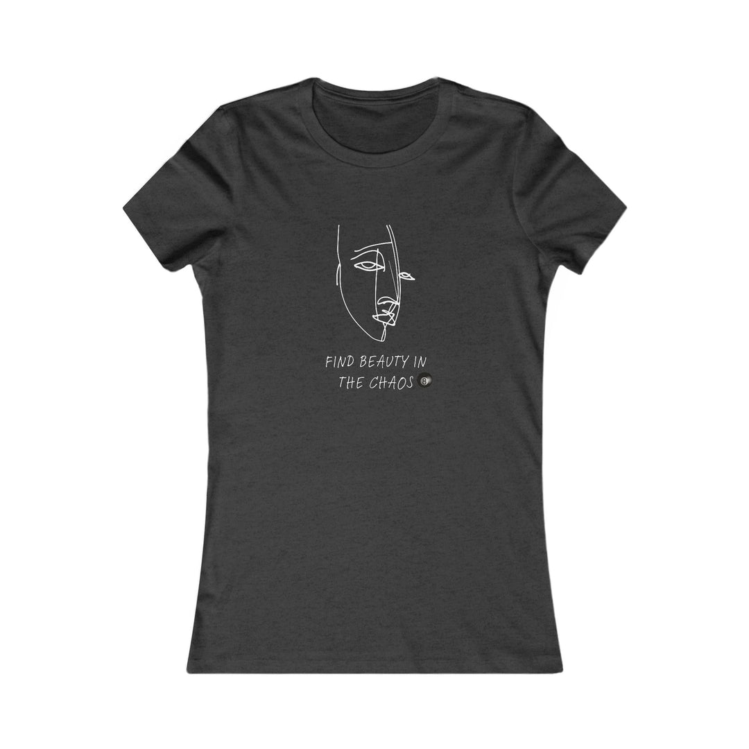 Find Beauty in the Chaos - 8 Ball - Women's Fitted Tee - BFLY BILLIARDS