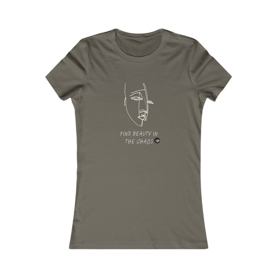 Find Beauty in the Chaos - 8 Ball - Women's Fitted Tee - BFLY BILLIARDS