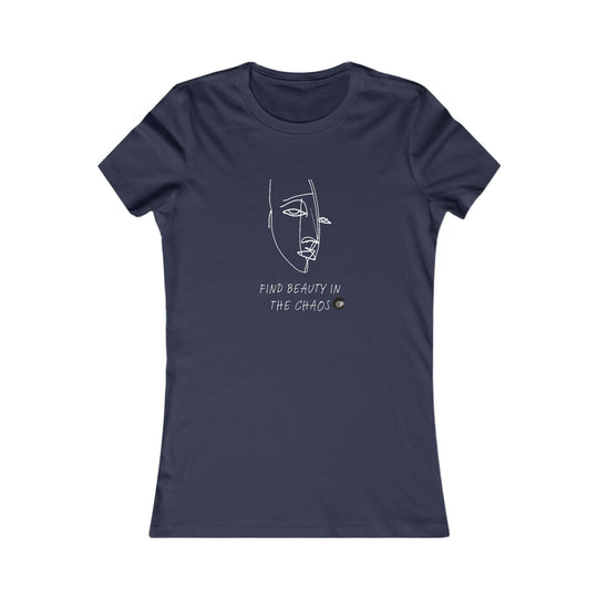 Find Beauty in the Chaos - 8 Ball - Women's Fitted Tee - BFLY BILLIARDS