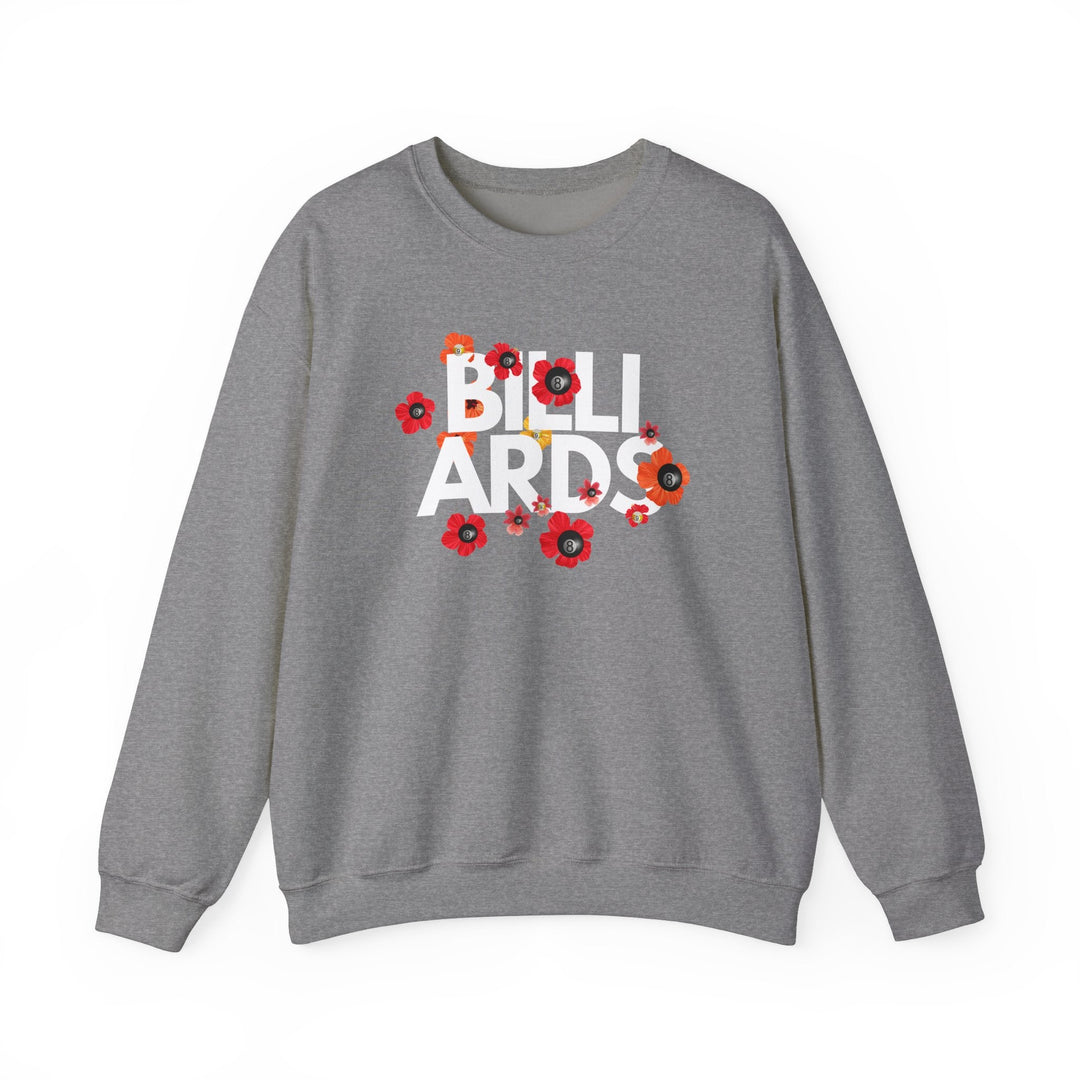 Flowers - 8 Ball Billiards - Unisex Crewneck Sweatshirt - BFLY BILLIARDS