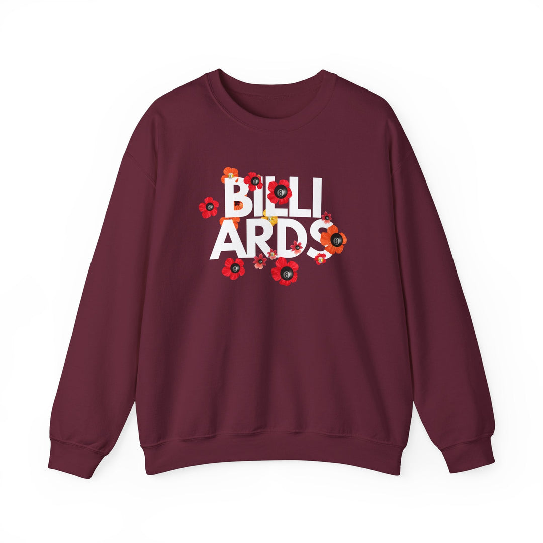 Flowers - 8 Ball Billiards - Unisex Crewneck Sweatshirt - BFLY BILLIARDS