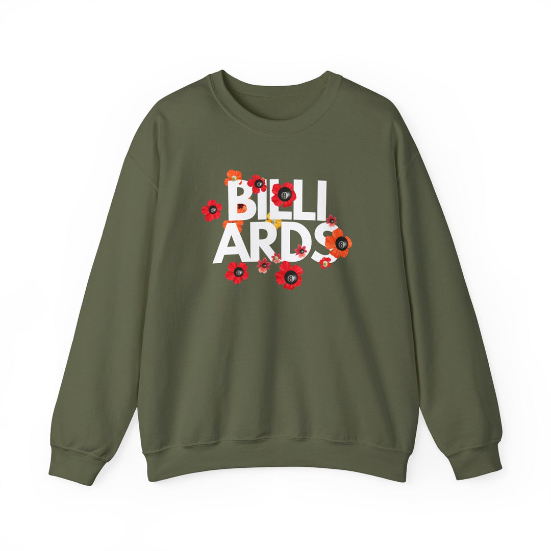 Flowers - 8 Ball Billiards - Unisex Crewneck Sweatshirt - BFLY BILLIARDS