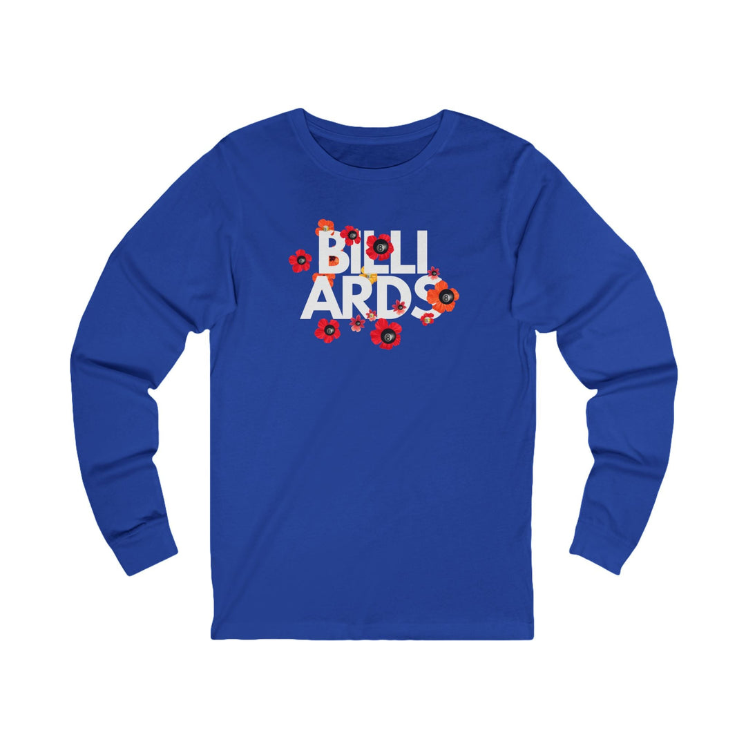 Flowers - 8 Ball Billiards - Unisex Long Sleeve Tee - BFLY BILLIARDS