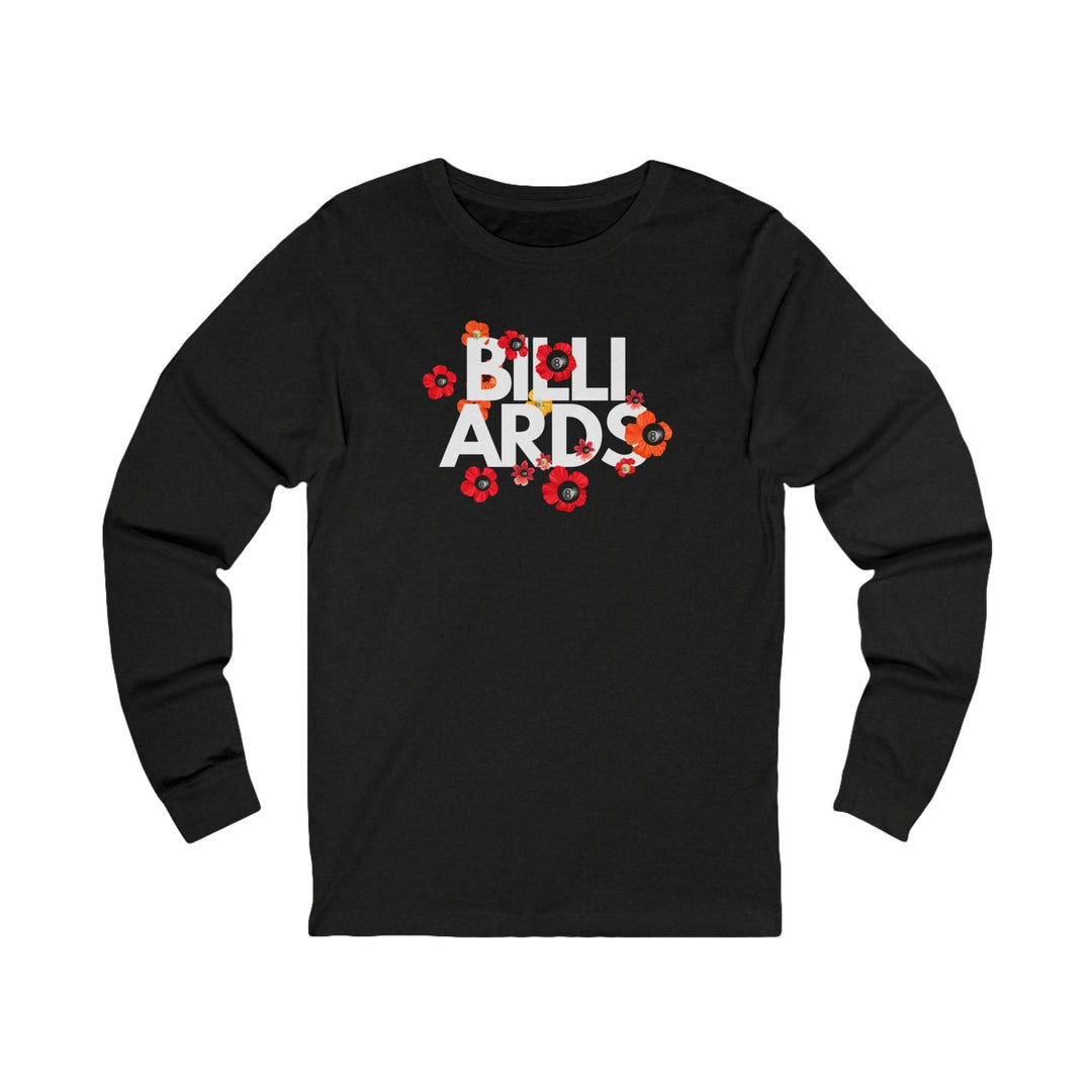Flowers - 8 Ball Billiards - Unisex Long Sleeve Tee - BFLY BILLIARDS