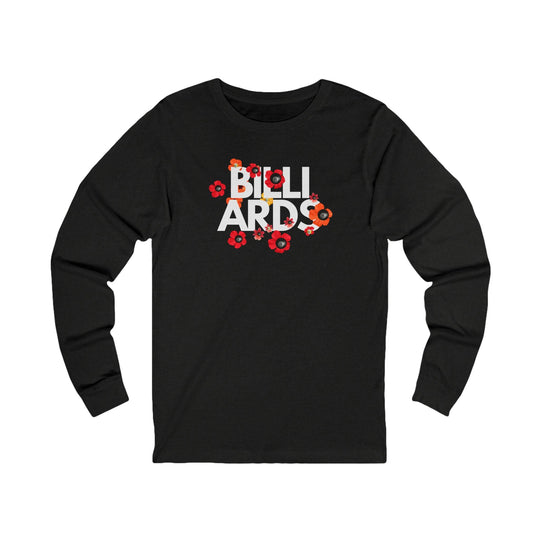 Flowers - 8 Ball Billiards - Unisex Long Sleeve Tee - BFLY BILLIARDS