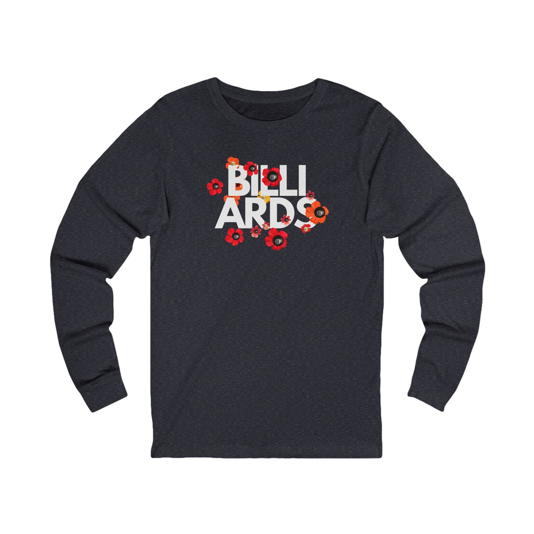 Flowers - 8 Ball Billiards - Unisex Long Sleeve Tee - BFLY BILLIARDS
