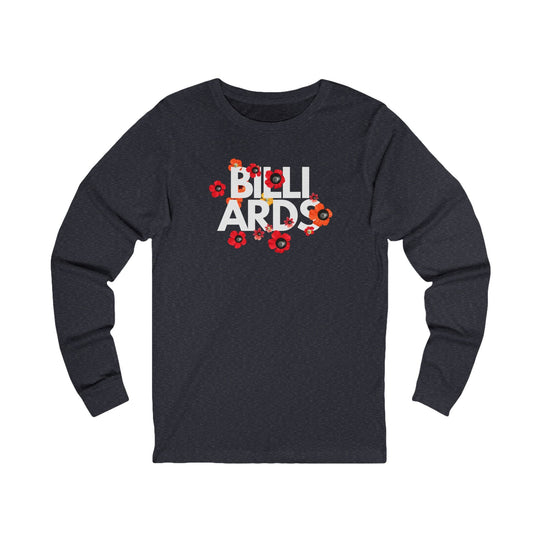 Flowers - 8 Ball Billiards - Unisex Long Sleeve Tee - BFLY BILLIARDS