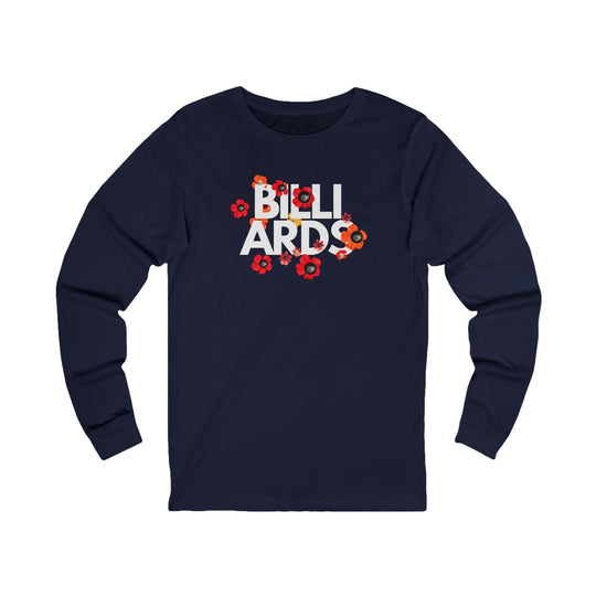 Flowers - 8 Ball Billiards - Unisex Long Sleeve Tee - BFLY BILLIARDS