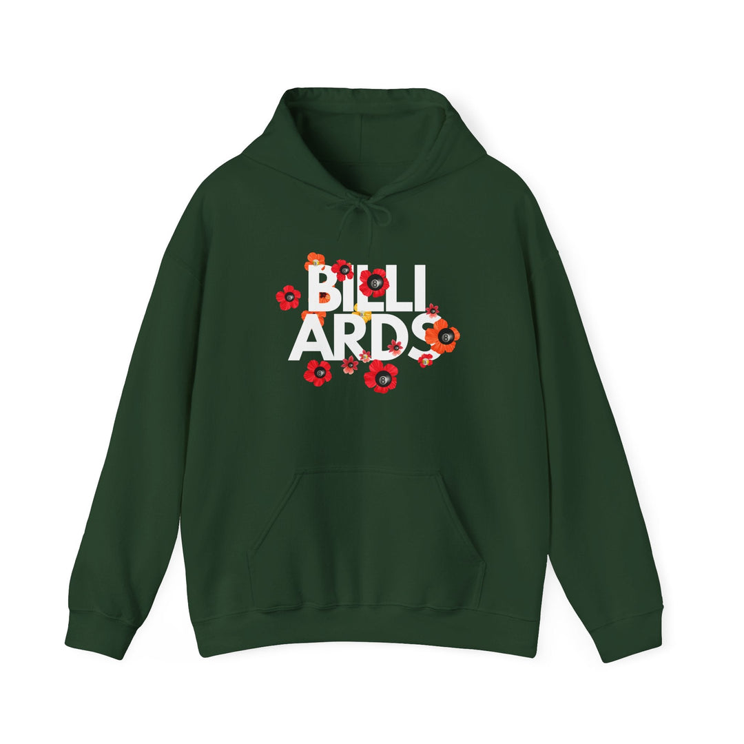 Flowers - 8 Ball Billiards - Unisex Pullover Hoodie - BFLY BILLIARDS