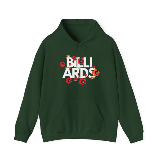 Flowers - 8 Ball Billiards - Unisex Pullover Hoodie - BFLY BILLIARDS