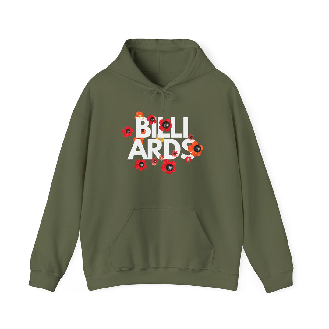 Flowers - 8 Ball Billiards - Unisex Pullover Hoodie - BFLY BILLIARDS