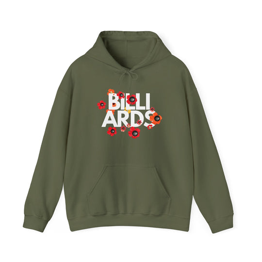 Flowers - 8 Ball Billiards - Unisex Pullover Hoodie - BFLY BILLIARDS