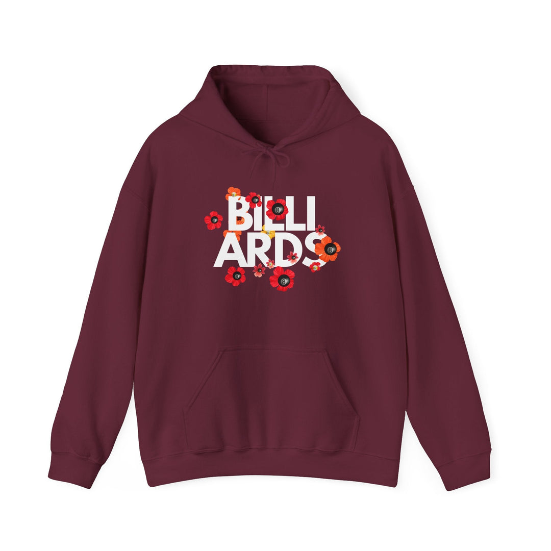 Flowers - 8 Ball Billiards - Unisex Pullover Hoodie - BFLY BILLIARDS