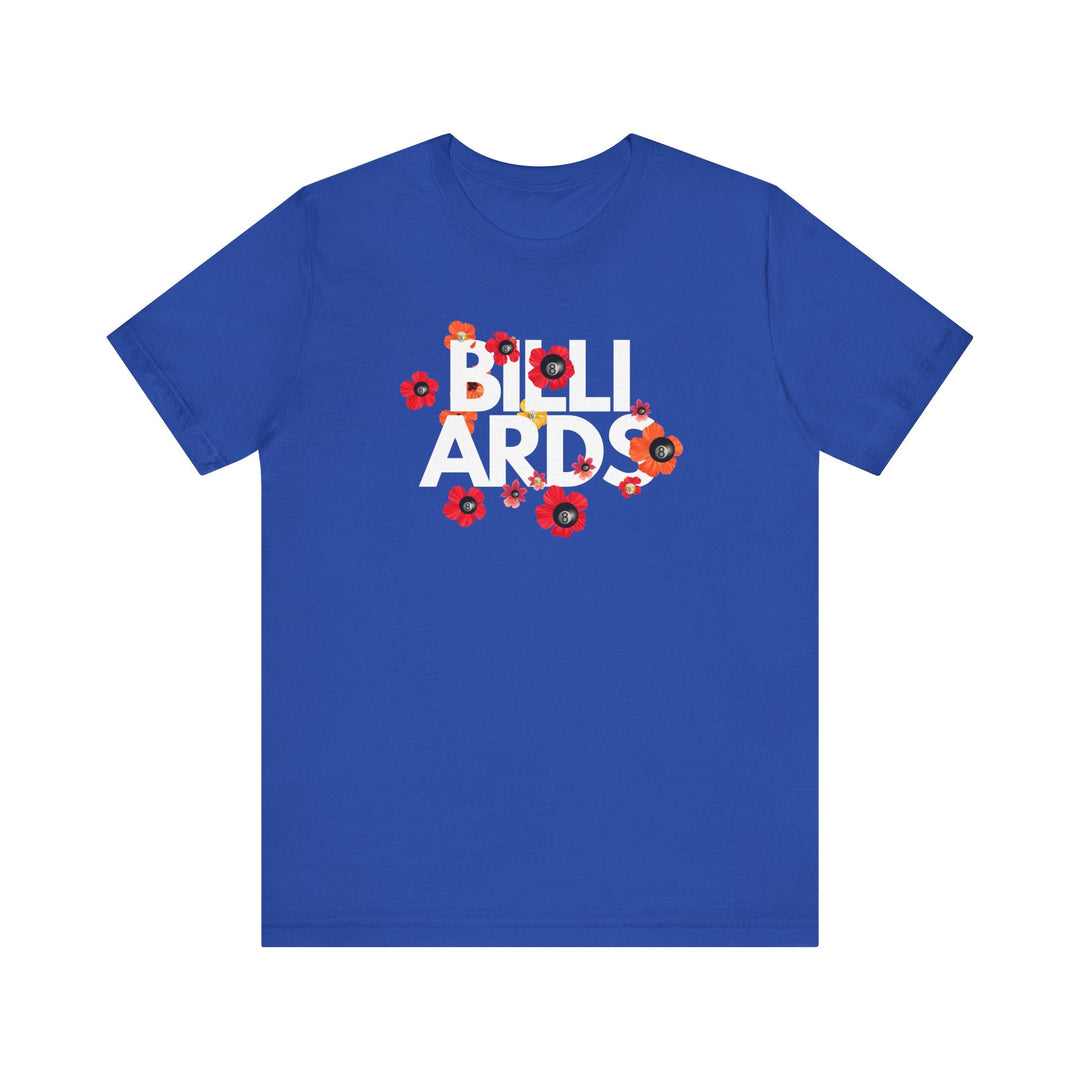 Flowers - 8 Ball Billiards - Unisex Softstyle Tee - BFLY BILLIARDS