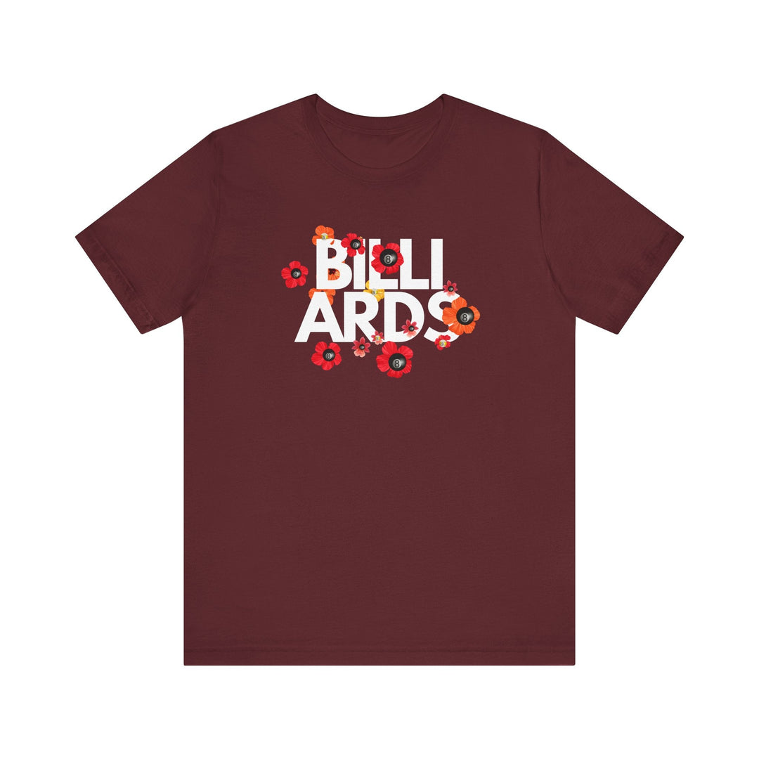 Flowers - 8 Ball Billiards - Unisex Softstyle Tee - BFLY BILLIARDS