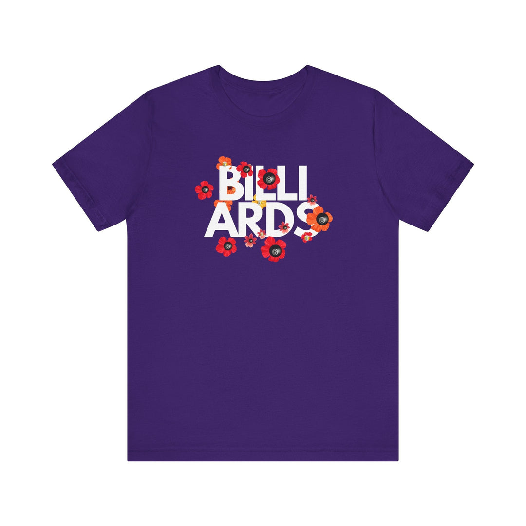 Flowers - 8 Ball Billiards - Unisex Softstyle Tee - BFLY BILLIARDS