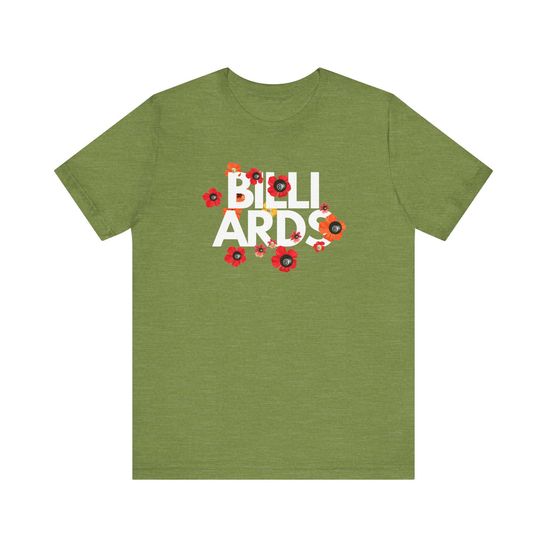 Flowers - 8 Ball Billiards - Unisex Softstyle Tee - BFLY BILLIARDS
