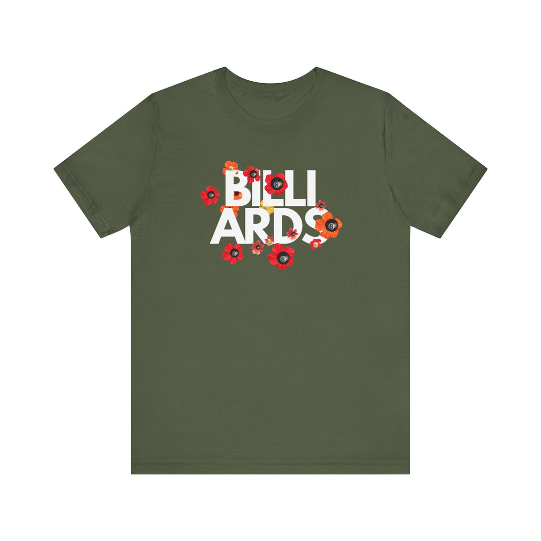 Flowers - 8 Ball Billiards - Unisex Softstyle Tee - BFLY BILLIARDS