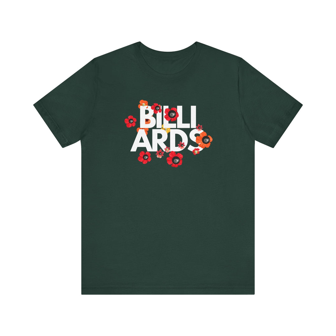 Flowers - 8 Ball Billiards - Unisex Softstyle Tee - BFLY BILLIARDS