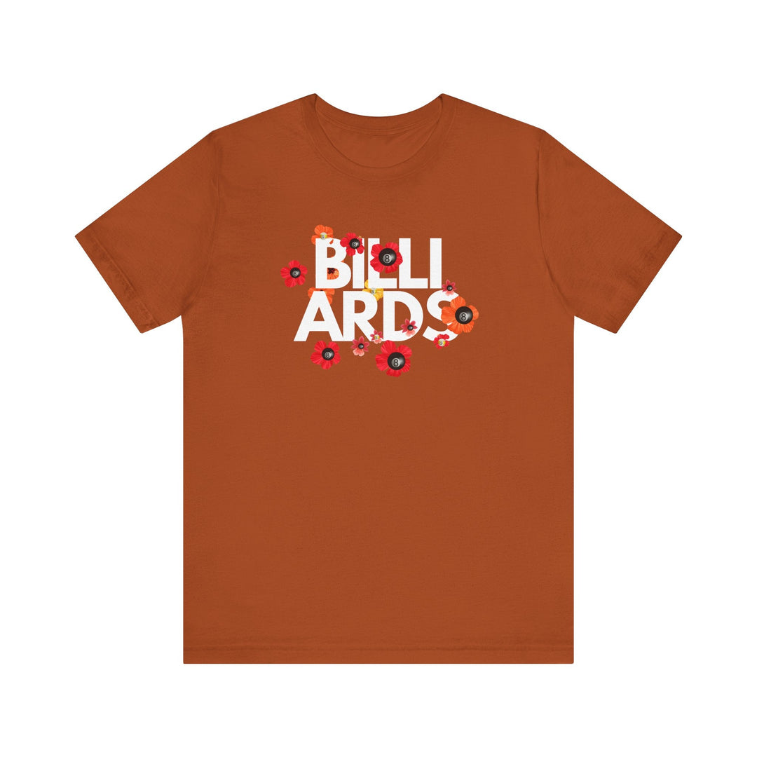 Flowers - 8 Ball Billiards - Unisex Softstyle Tee - BFLY BILLIARDS