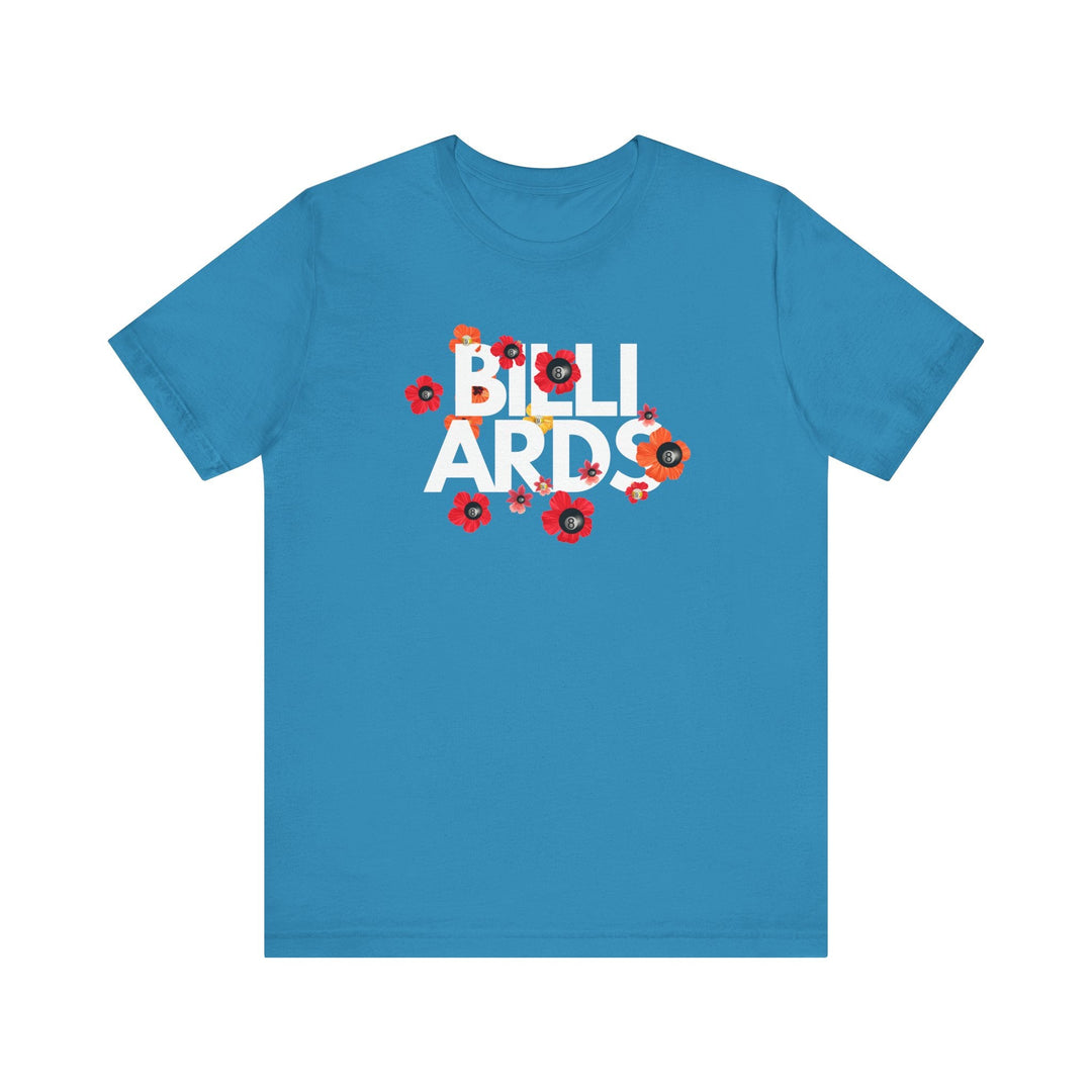 Flowers - 8 Ball Billiards - Unisex Softstyle Tee - BFLY BILLIARDS