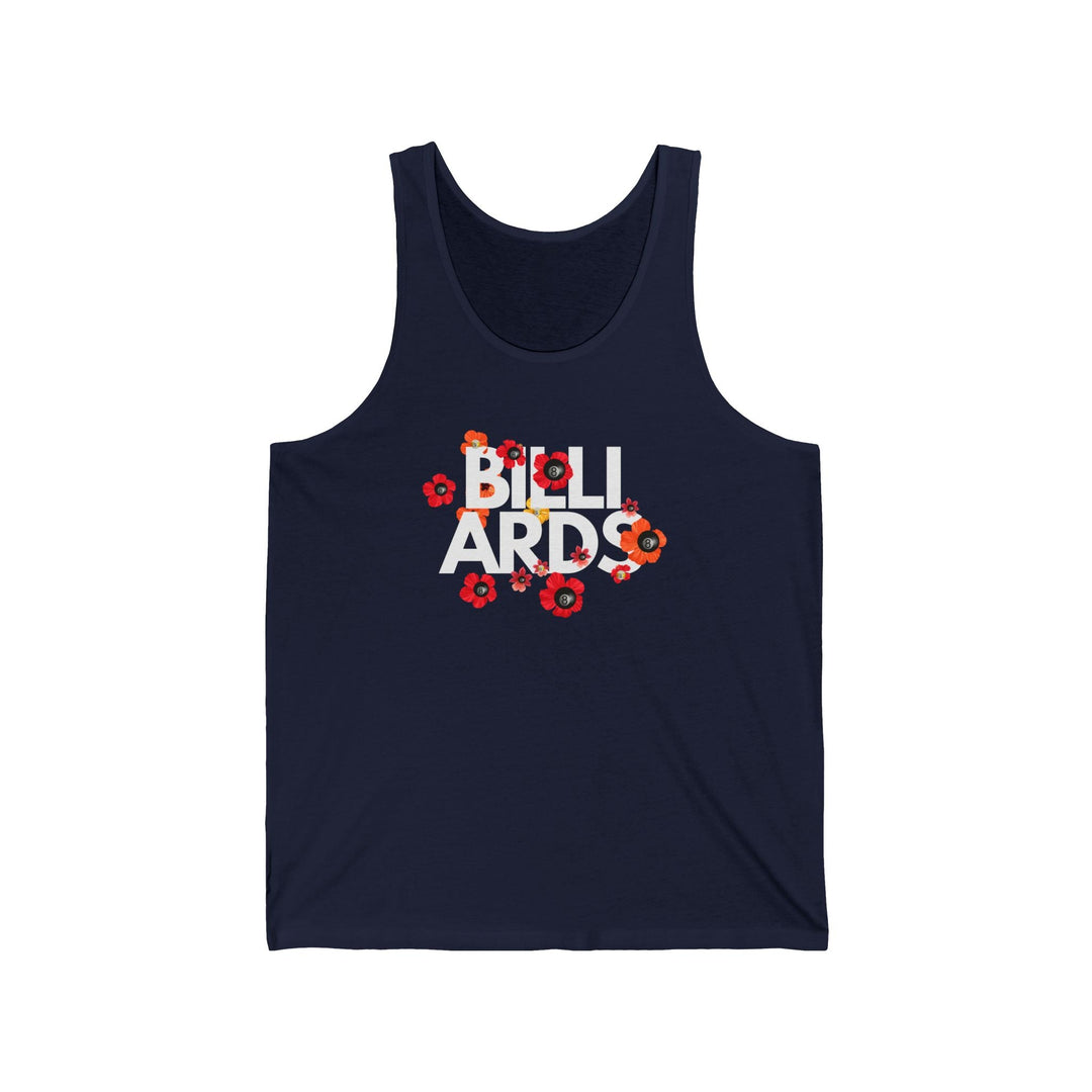 Flowers - 8 Ball Billiards - Unisex Tank Top - BFLY BILLIARDS