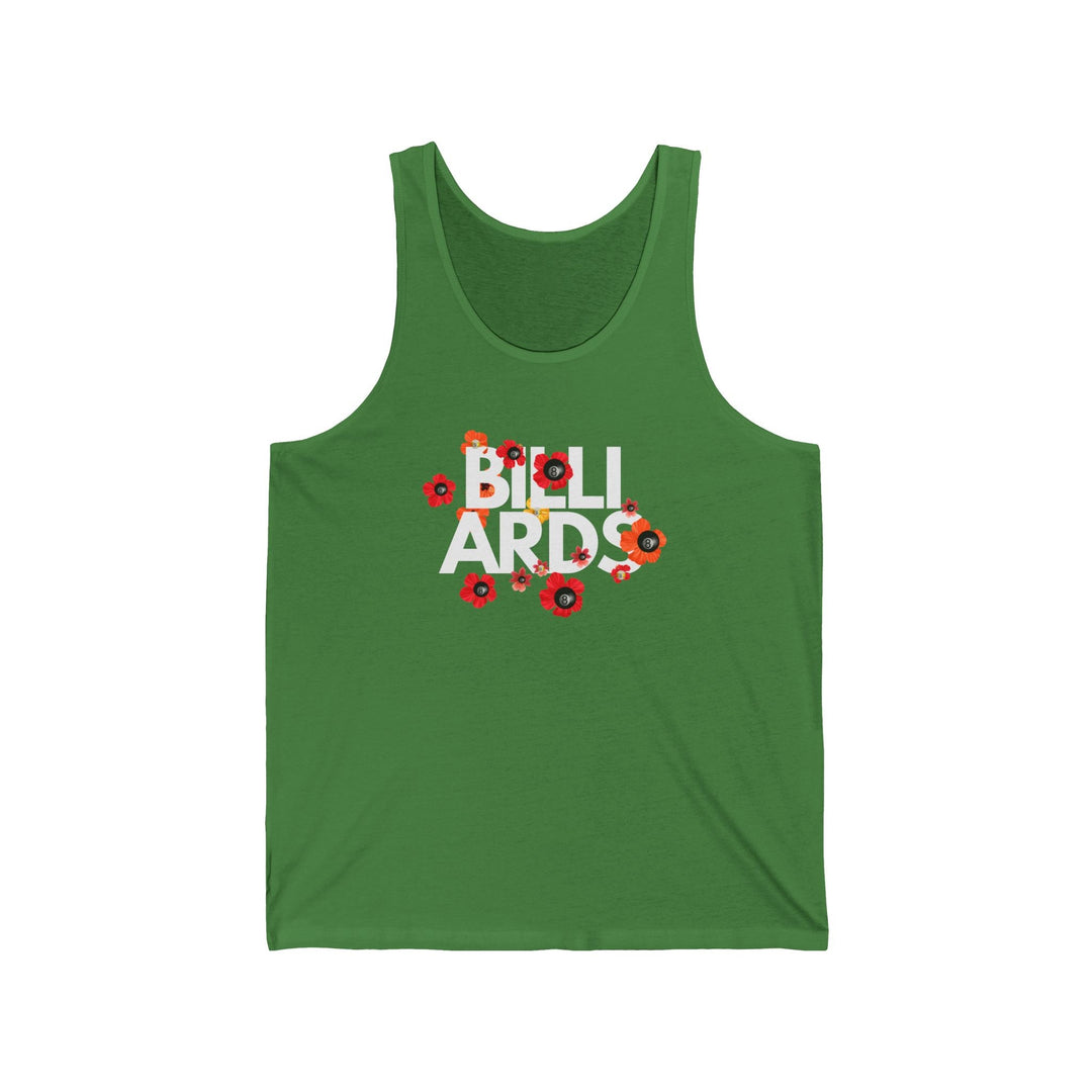 Flowers - 8 Ball Billiards - Unisex Tank Top - BFLY BILLIARDS