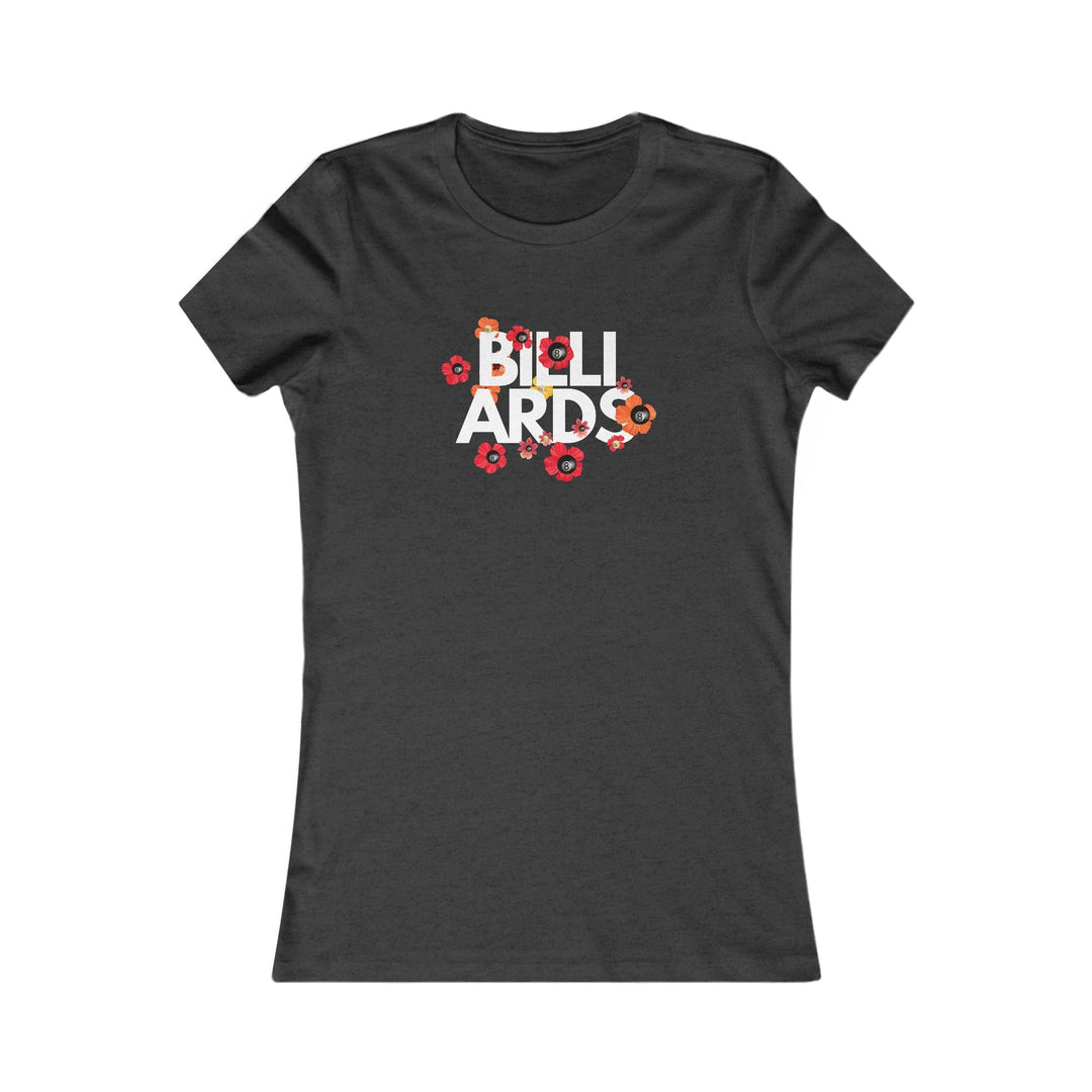 Flowers - 8 Ball Billiards - Women's Fitted Tee - BFLY BILLIARDS