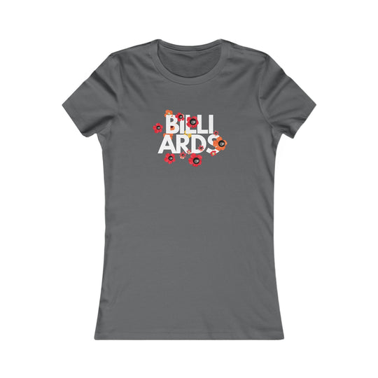 Flowers - 8 Ball Billiards - Women's Fitted Tee - BFLY BILLIARDS