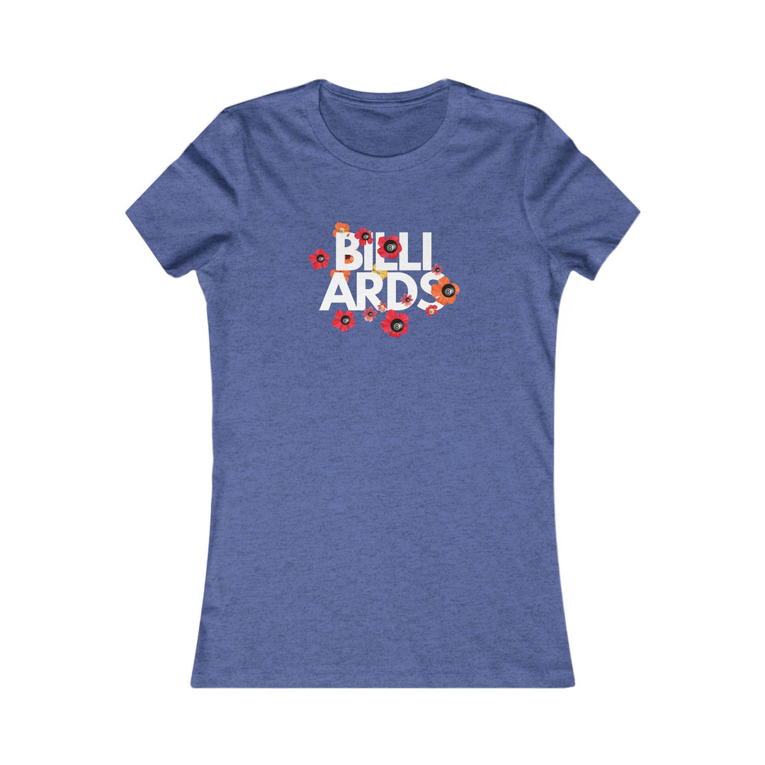 Flowers - 8 Ball Billiards - Women's Fitted Tee - BFLY BILLIARDS