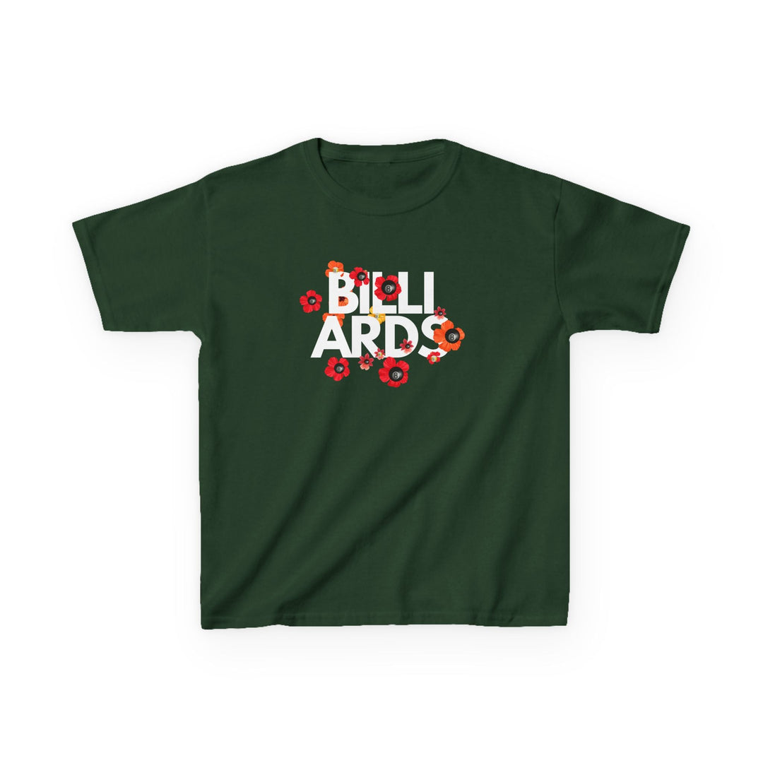 Flowers - 8 Ball Billiards - Youth Cotton Tee - BFLY BILLIARDS