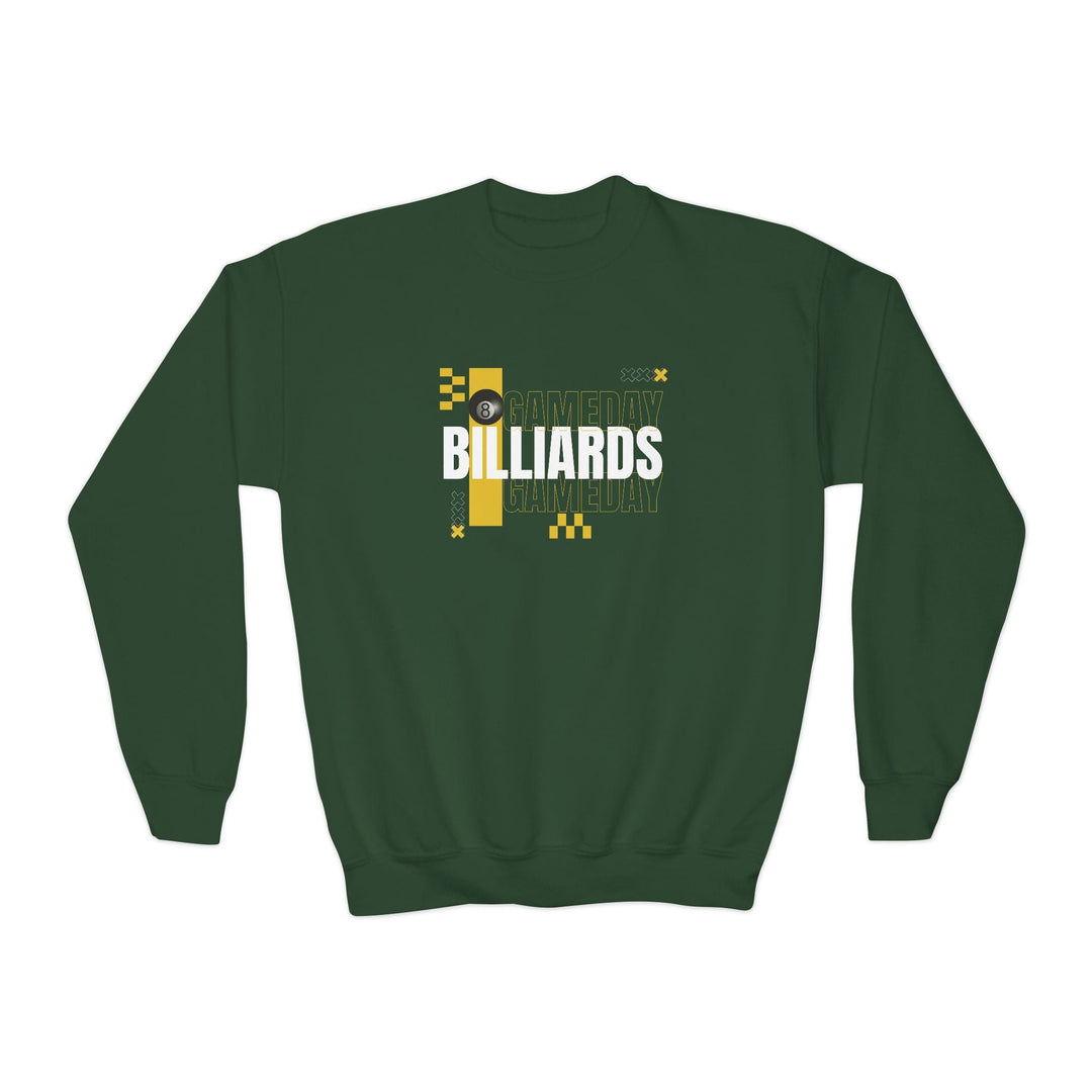 Gameday Billiards - Unisex Youth Crewneck Sweatshirt - BFLY BILLIARDS