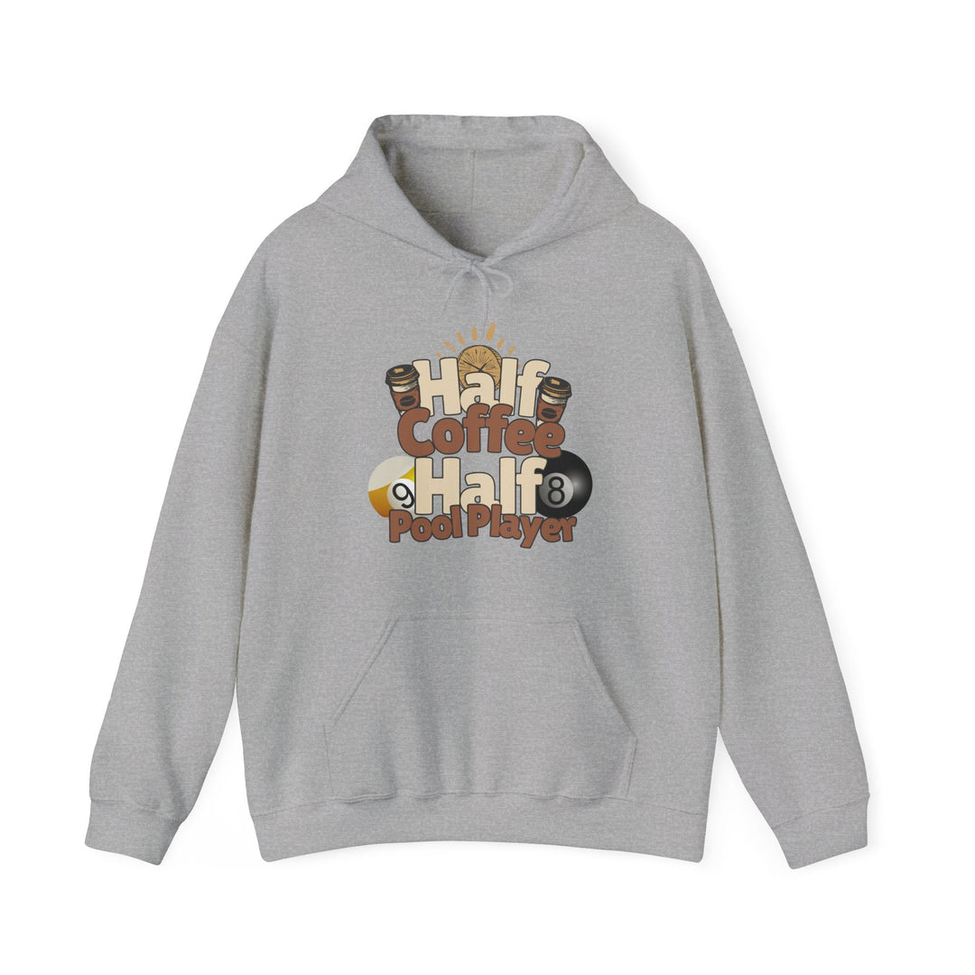 Half Coffee Half Pool Player - Unisex Pullover Hoodie - BFLY BILLIARDS