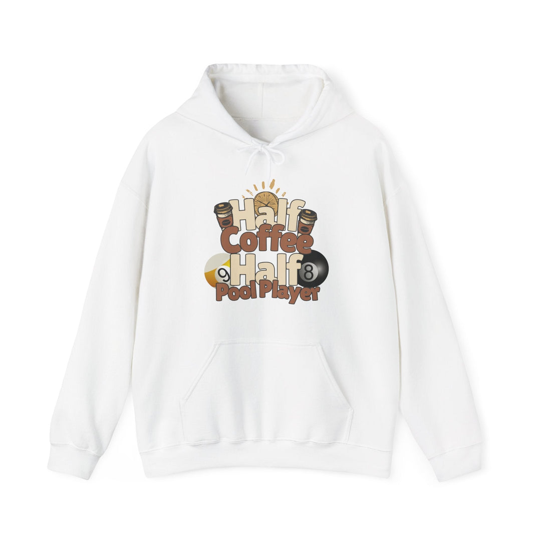 Half Coffee Half Pool Player - Unisex Pullover Hoodie - BFLY BILLIARDS
