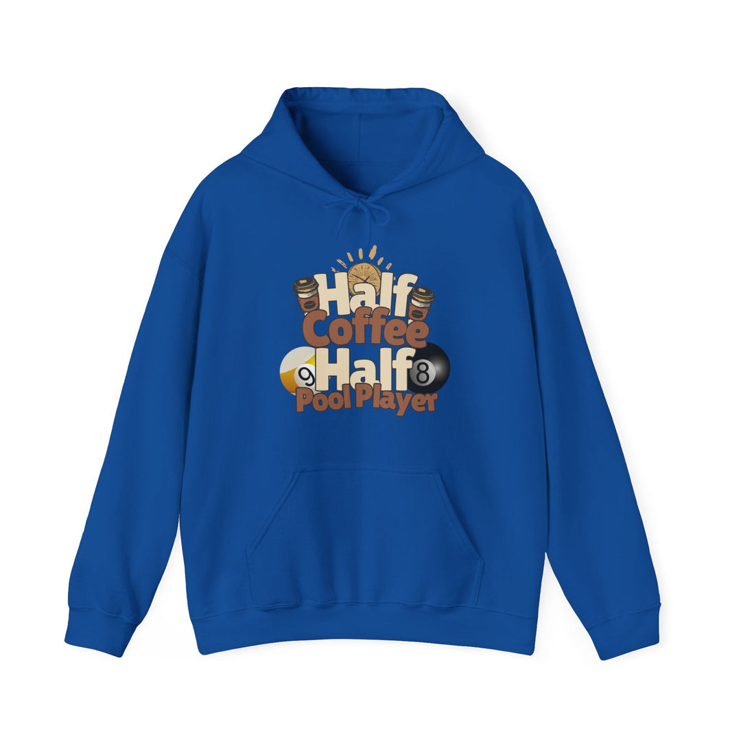 Half Coffee Half Pool Player - Unisex Pullover Hoodie - BFLY BILLIARDS