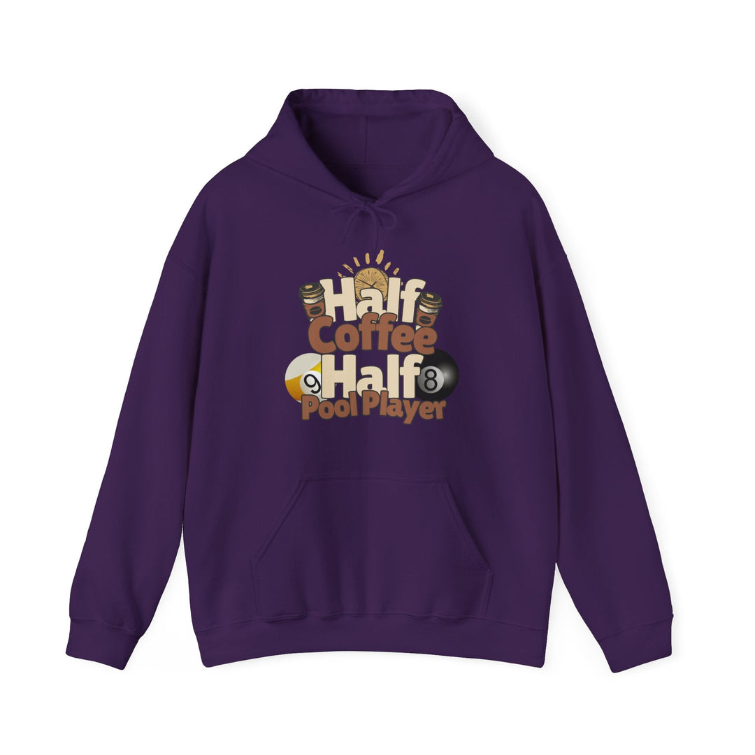 Half Coffee Half Pool Player - Unisex Pullover Hoodie - BFLY BILLIARDS
