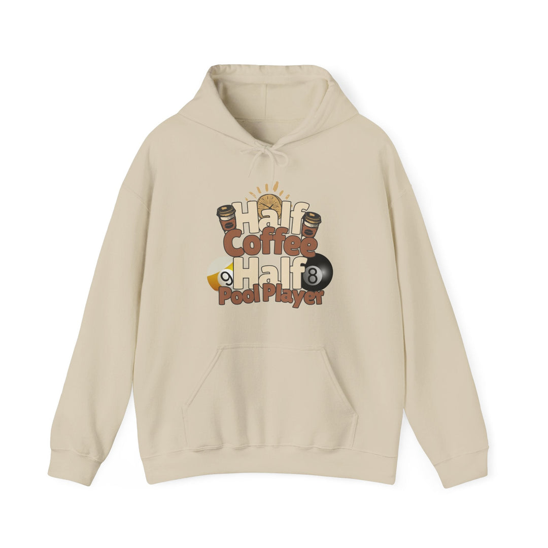 Half Coffee Half Pool Player - Unisex Pullover Hoodie - BFLY BILLIARDS