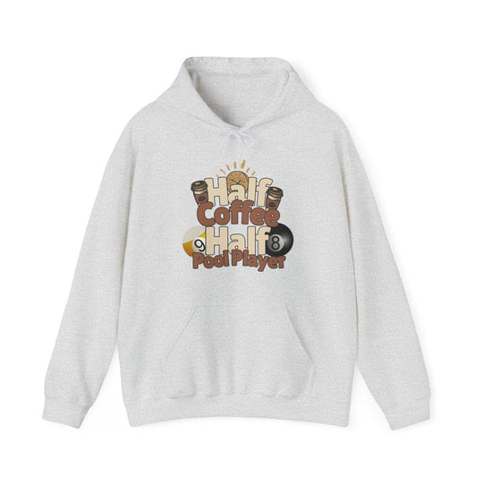 Half Coffee Half Pool Player - Unisex Pullover Hoodie - BFLY BILLIARDS