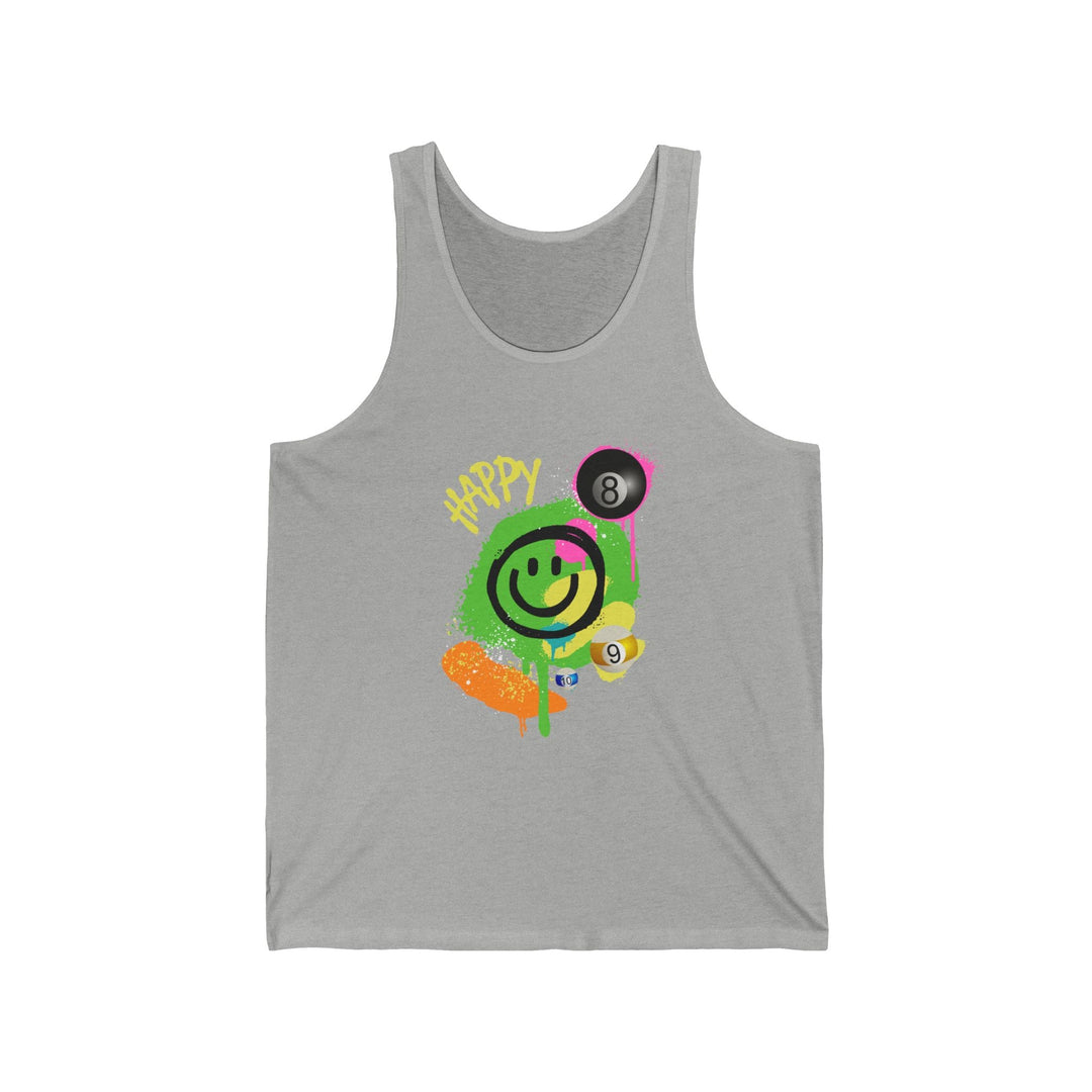 Happy - Smiling - Billiards - Unisex Tank Top - BFLY BILLIARDS