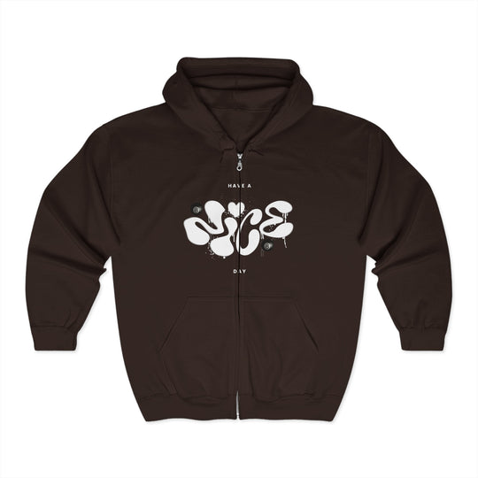 Have a Nice Day - 8 Ball - Full Zip Hoodie - BFLY BILLIARDS