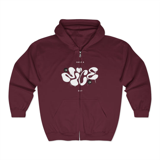 Have a Nice Day - 8 Ball - Full Zip Hoodie - BFLY BILLIARDS