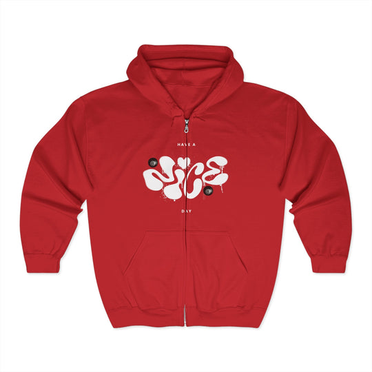 Have a Nice Day - 8 Ball - Full Zip Hoodie - BFLY BILLIARDS