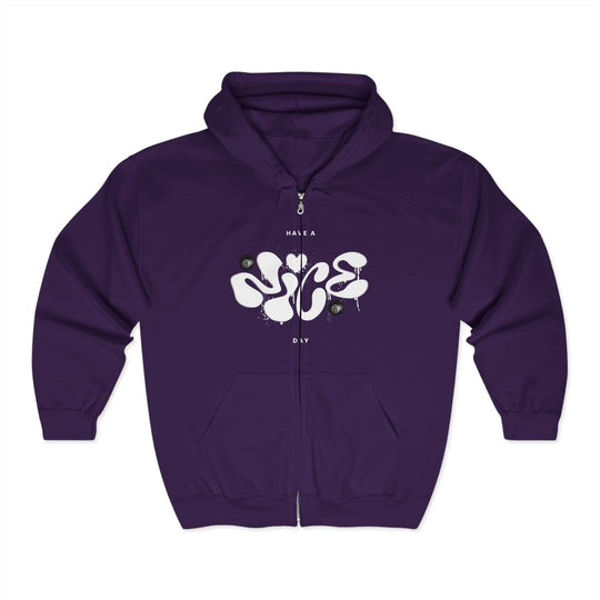 Have a Nice Day - 8 Ball - Full Zip Hoodie - BFLY BILLIARDS