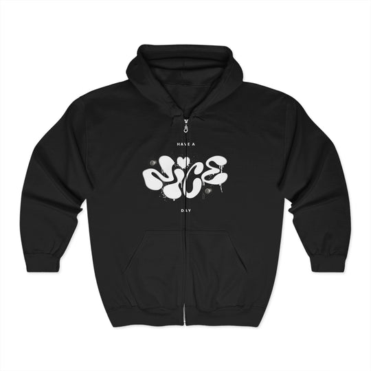 Have a Nice Day - 8 Ball - Full Zip Hoodie - BFLY BILLIARDS