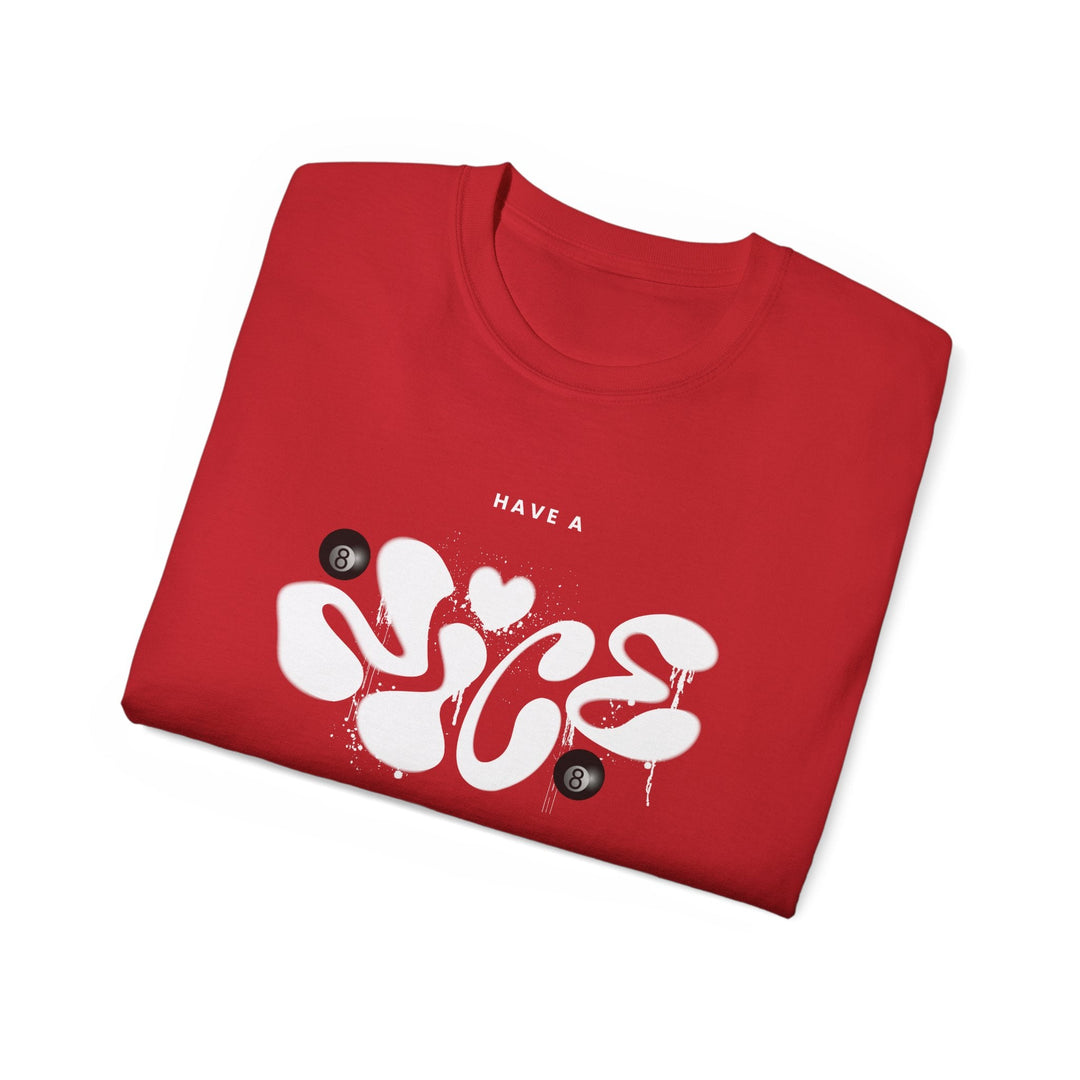 Have a Nice Day - 8 Ball - Unisex Cotton T-Shirt - BFLY BILLIARDS