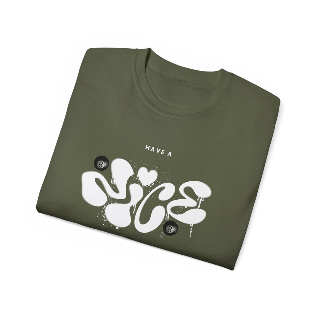Have a Nice Day - 8 Ball - Unisex Cotton T-Shirt - BFLY BILLIARDS
